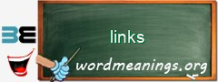 WordMeaning blackboard for links